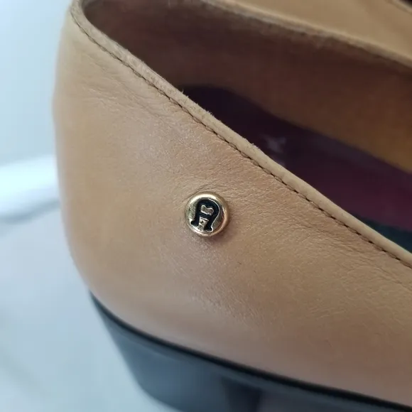 Etienne Aigner Women's Shoes 6.5 Tan Genuine Leather Status High Heels/Pumps VTG