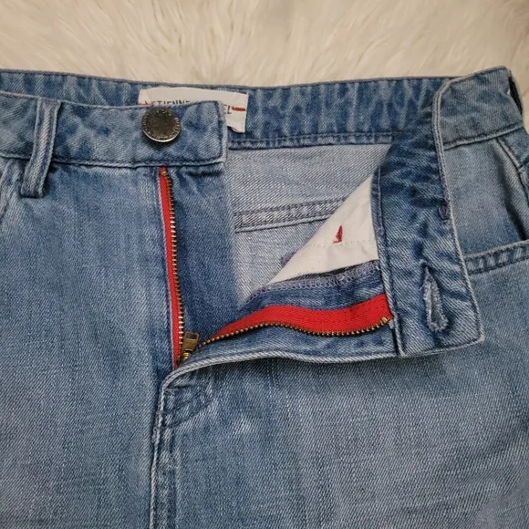 Etienne Marcel Destroyed Denim Skirt by Nasty Gal size 27