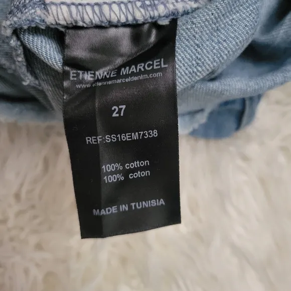 Etienne Marcel Destroyed Denim Skirt by Nasty Gal size 27
