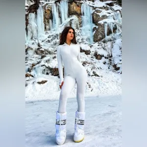 EUC Moon Boot Icon Snow Boots &quot;White&quot; Sz 39/41 EU