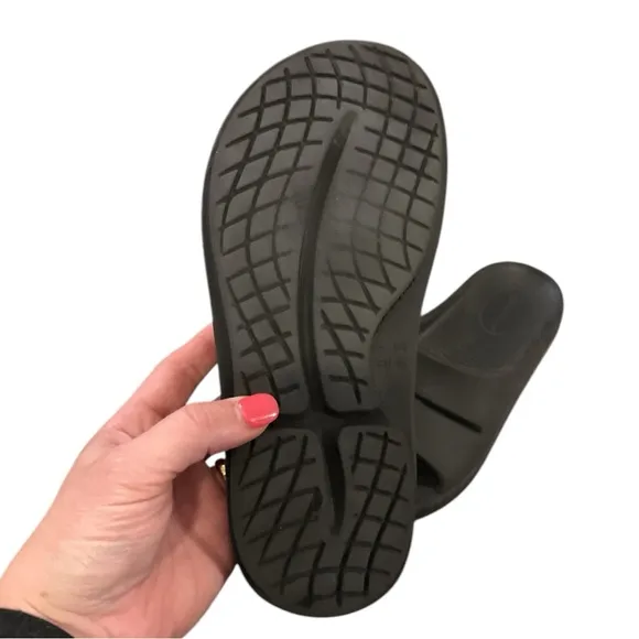 EUC - Oofos Ooahh Slide Sandal - Black Size  - US7