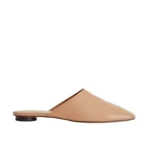 Everlane The Day Mule Womens 9 Slip On Flats Blush Tan Leather Square Toe Slides