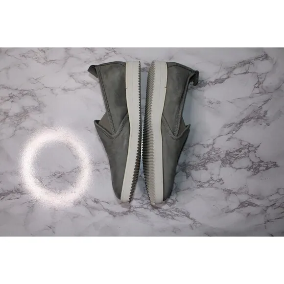 Everlane Womens The Leather Sneaker Grey Suede Sz 7.5