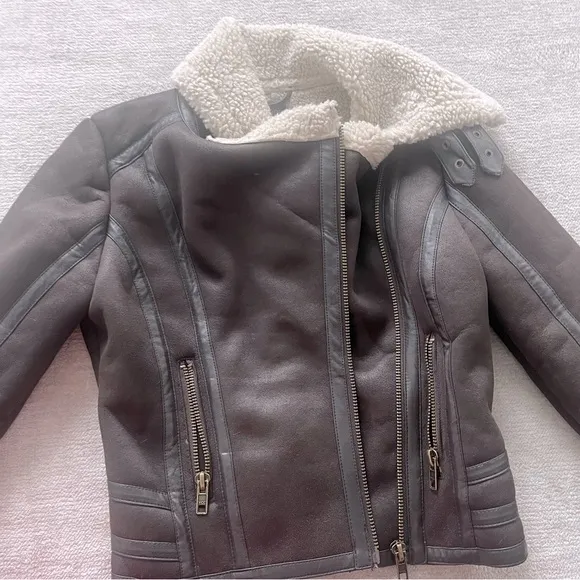 Faux Shearling Aviator JacketTopshop 6