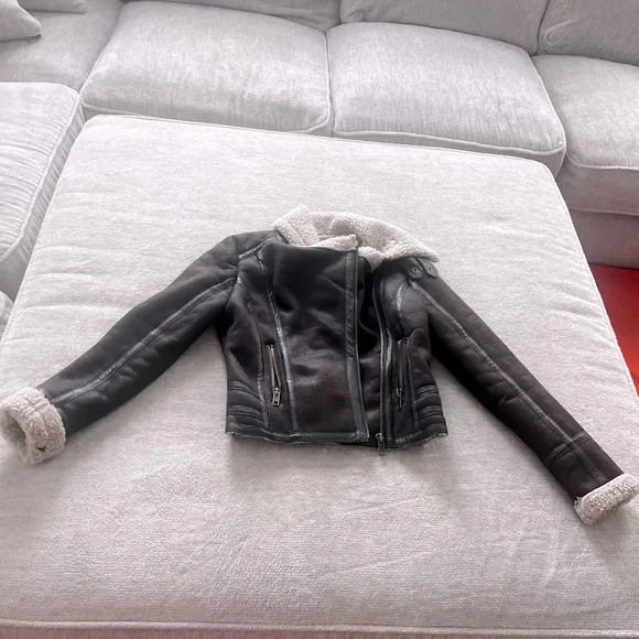 Faux Shearling Aviator JacketTopshop 6