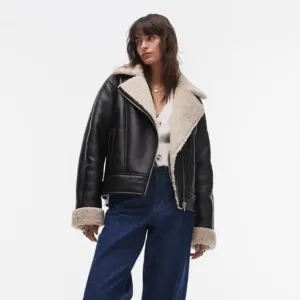 Faux Shearling Aviator JacketTopshop 6