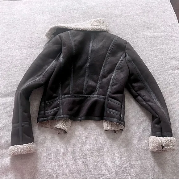 Faux Shearling Aviator JacketTopshop 6