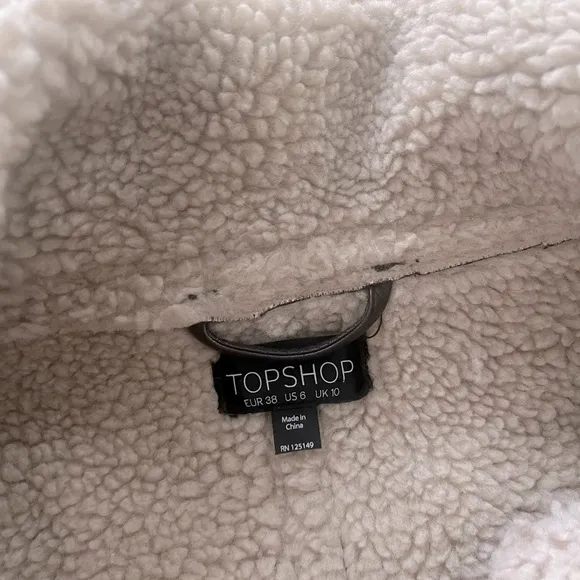 Faux Shearling Aviator JacketTopshop 6