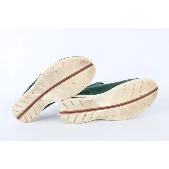 Fennix Italy Mens Size 9 Distressed Alligator Leather Sneakers Shoes Green