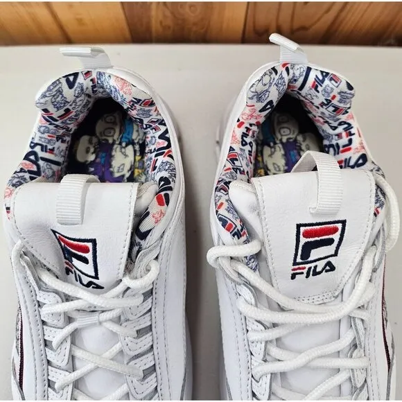 Fila Disruptor 2 &quot;Rugrats&quot; White Big Kids Shoes Size 6.5