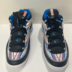 Fila Grant Hill 3 1BM01289-132 Mens Black Leather Athletic Shoes Sz 14