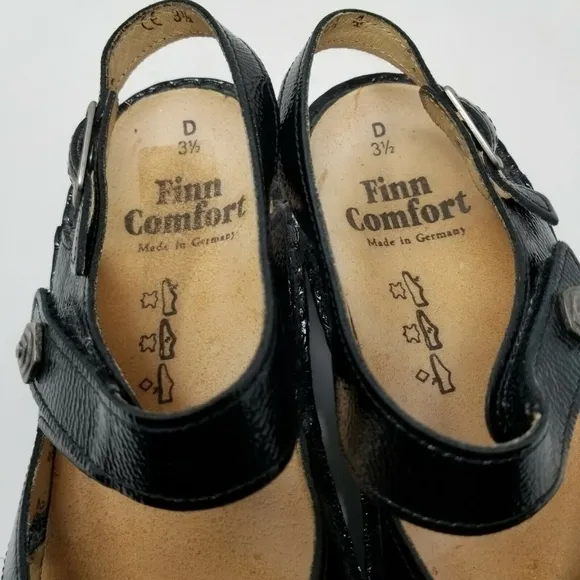 Finn Comfort Leather Double Strap Comfort Sandal