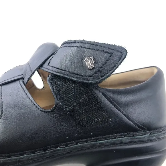 Finn Comfort Quebec Black Fisherman Sandals EUR 38 D
