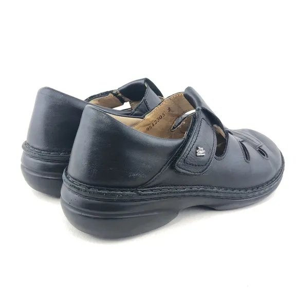 Finn Comfort Quebec Black Fisherman Sandals EUR 38 D
