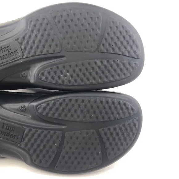 Finn Comfort Quebec Black Fisherman Sandals EUR 38 D
