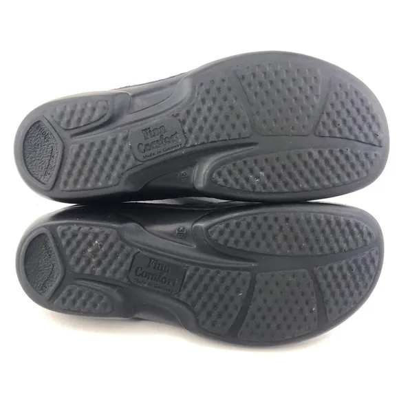 Finn Comfort Quebec Black Fisherman Sandals EUR 38 D