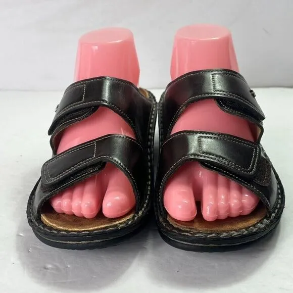 Finn Comfort Sandals Women's Size 39D US 9 Jamaica Double Strap Slide Brown