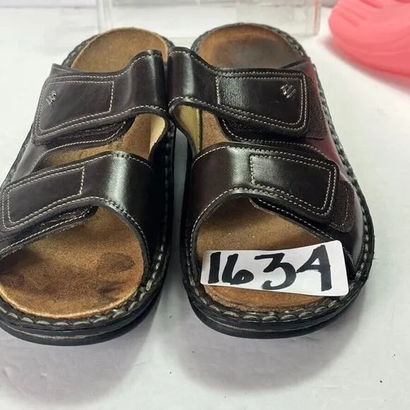 Finn Comfort Sandals Women's Size 39D US 9 Jamaica Double Strap Slide Brown
