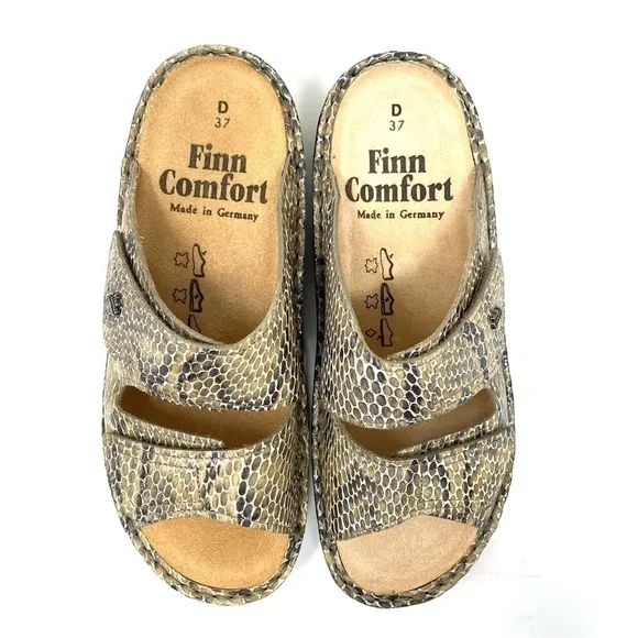 FINN COMFORT WOMENS JAMAIKA SOFT SANDALS - VIPERA MUSHROOM