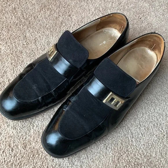 Florsheim | Florsheim Men's Designer Collection Loafers Patent Logo Buckle