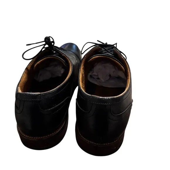 Florsheim Mens Black Cap Toe Lace Up Oxford Shoes Size 9.5