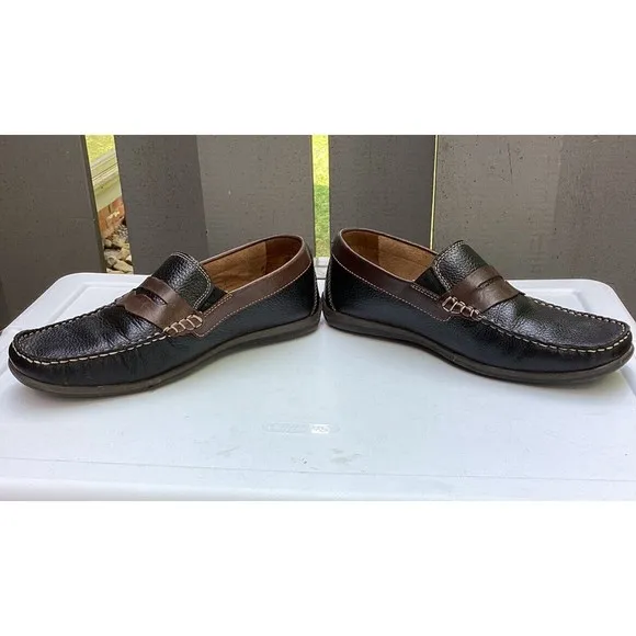 Florsheim mens brown Black  flats sz 8.5. Shoes Loafers Slip Ons Casual Moc