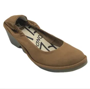 Fly London | Cupido Wedge Flats in Sand NEW W/ BOX