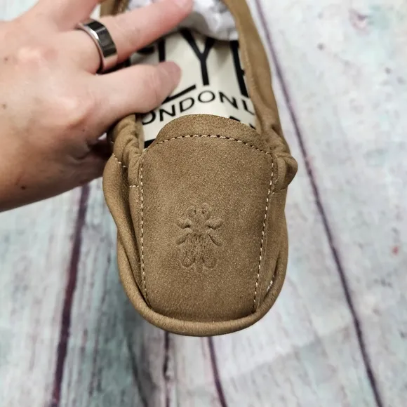 Fly London | Cupido Wedge Flats in Sand NEW W/ BOX