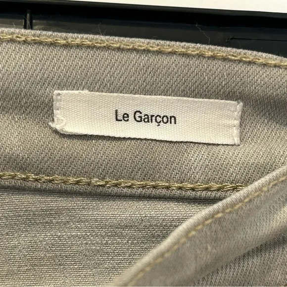 Frame Denim Le Garcon LGJ795 Women's Sz 28 Gray Kensington Denim Jeans $220