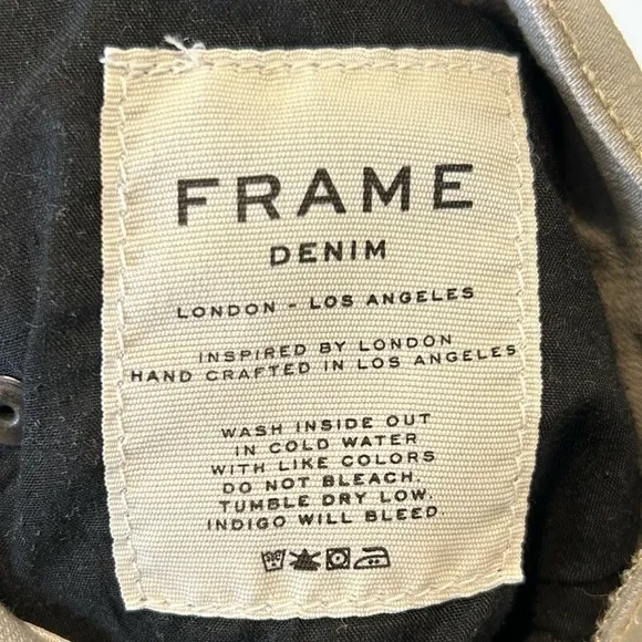 Frame Denim Le Garcon LGJ795 Women's Sz 28 Gray Kensington Denim Jeans $220