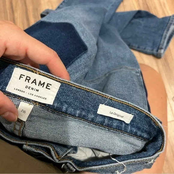 FRAME Le Original High Rise Straight Leg Jean