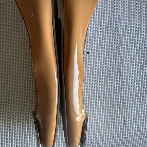 FRANCES VALENTINE  Tan Flats with Silver Accent