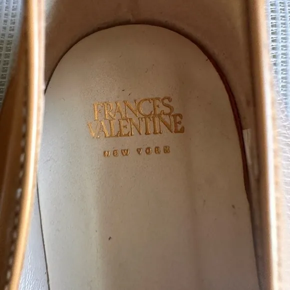FRANCES VALENTINE  Tan Flats with Silver Accent