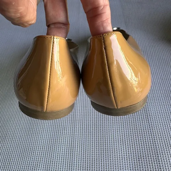 FRANCES VALENTINE  Tan Flats with Silver Accent