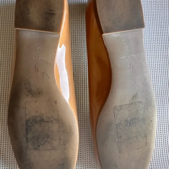 FRANCES VALENTINE  Tan Flats with Silver Accent