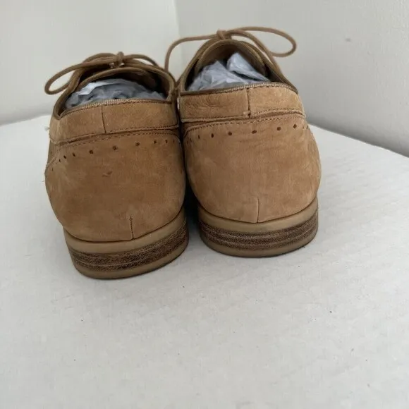 Franco Sarto Transit Oxford Lace Up Shoes Leather Tan Size 9.5 M Flats