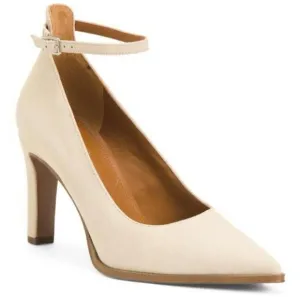 Franco Sarto Womens Gray Suede Adeja Ankle Strap High Heels Sz 10 NIB