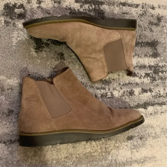 Franco Sarto Women's Occata Genuine Suede Leather Booties Ankle Boots Size 9.5M