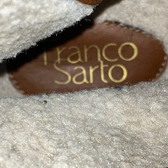 Franco Sarto Women's Roalba Ankle Boot in Green Taupe.