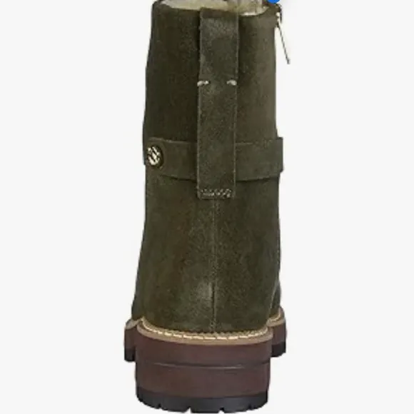 Franco Sarto Women's Roalba Ankle Boot in Green Taupe.