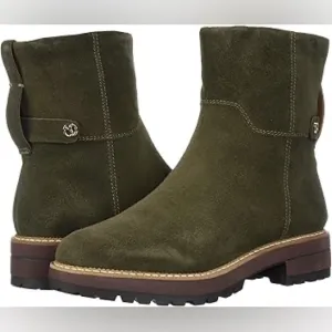Franco Sarto Women's Roalba Ankle Boot in Green Taupe.