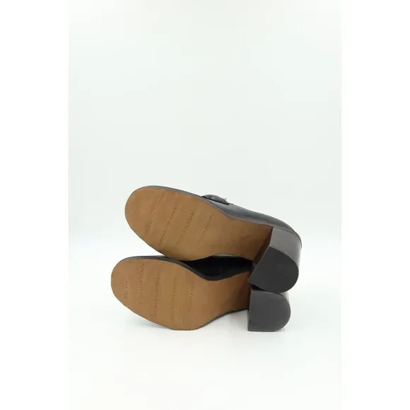 Franco Sarto Women's Size 7.5 Raven Black Block Heels Shoes (B,M) BHFO 4724