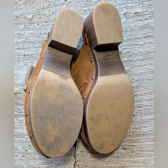 Freda Salvador Leather Jazz Buckle Clog