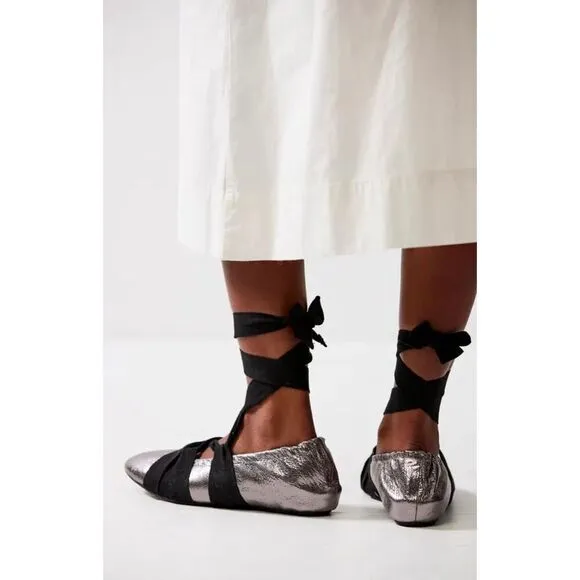 Free People Cece Wrap Ballet Flats Size 7