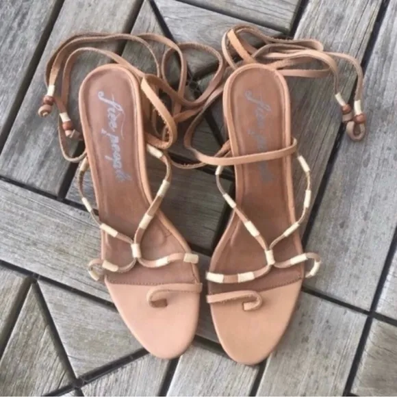 Free People Hermosa Lace Up Sandals Size 39