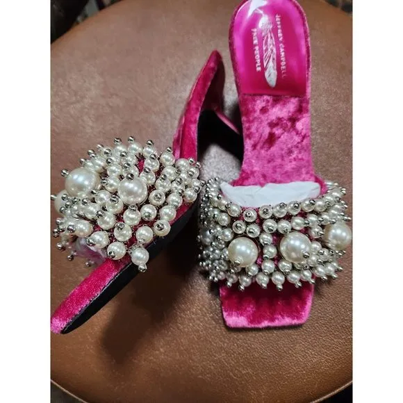 Free People Jeffrey Campbell Portia Pearl Heels Size 6.5