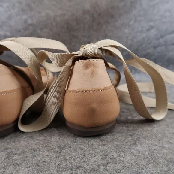 Free People Shoes Womens 36 Flats Ankle Wrap Tie Fashion Boho Leather Classic