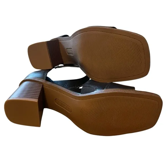 FRYE AND CO. Roxy Heeled Sandals Black Size 7 NEW
