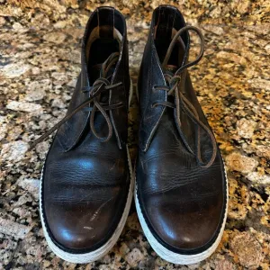 FRYE Mens Distressed Chukka Boots Sz‎ 9.5 Brown Leather Ankle Boot
