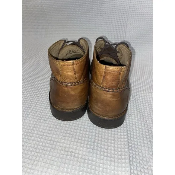 Frye Oliver Chukka Boots Men's 11 D Tan Leather Lace Up Ankle Mid